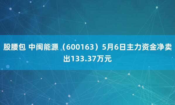 股腰包 中闽能源（600163）5月6日主力资金净卖出133.37万元